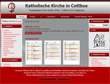 Tablet Screenshot of kath-cottbus.de